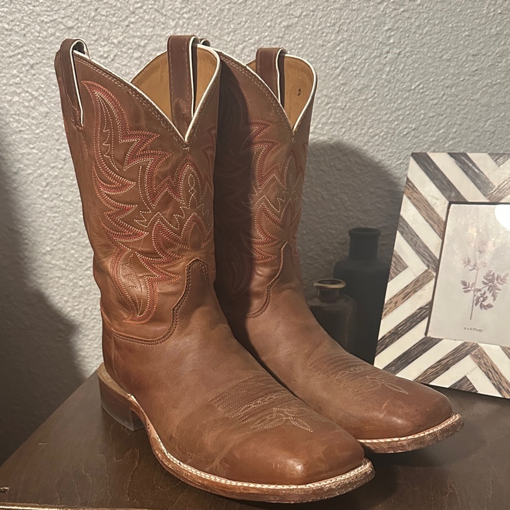 Justin Boots Tan Western Cowboy Boots